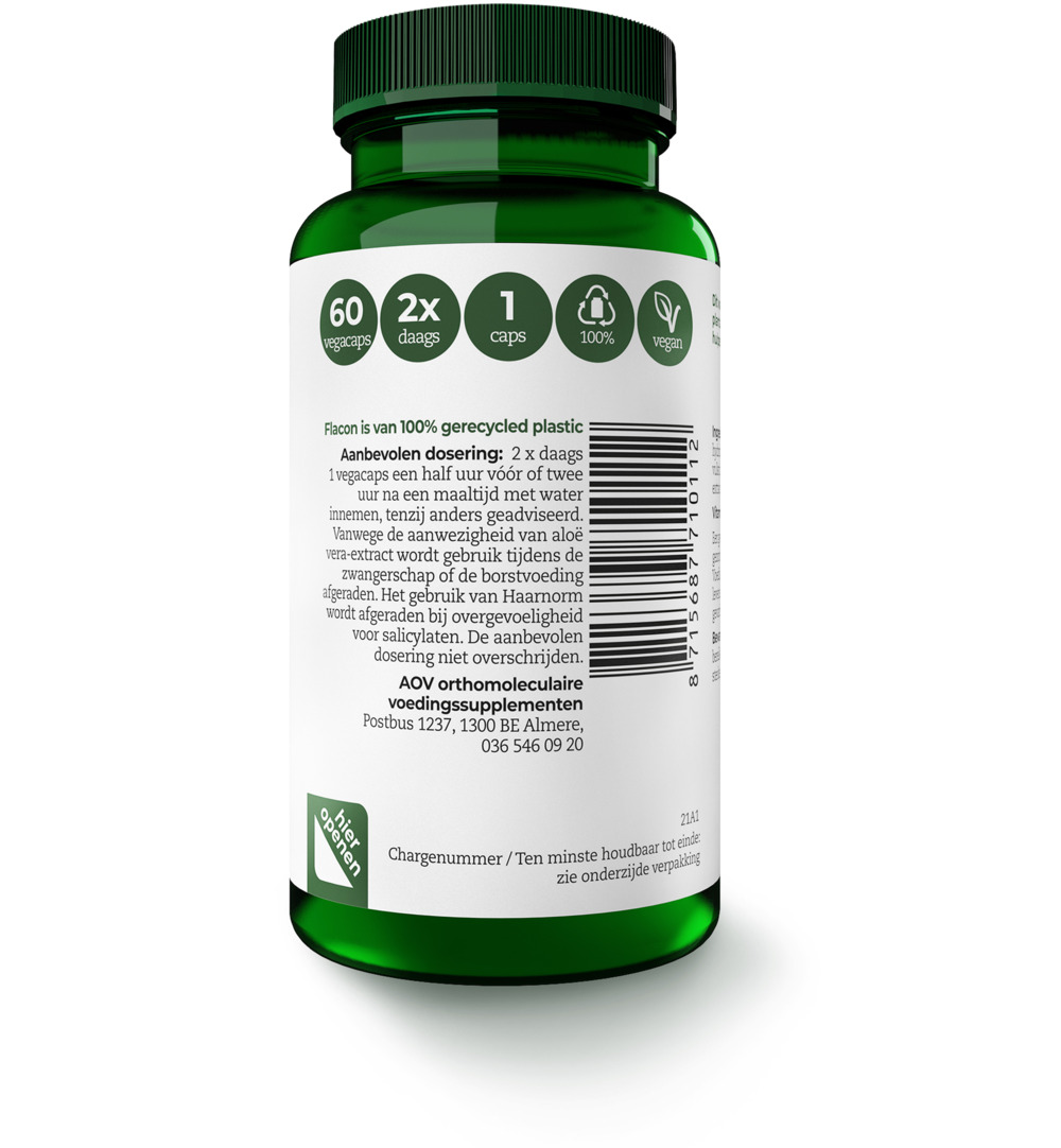 AOV 1011 Haarnorm (60 vega capsules) - image 2