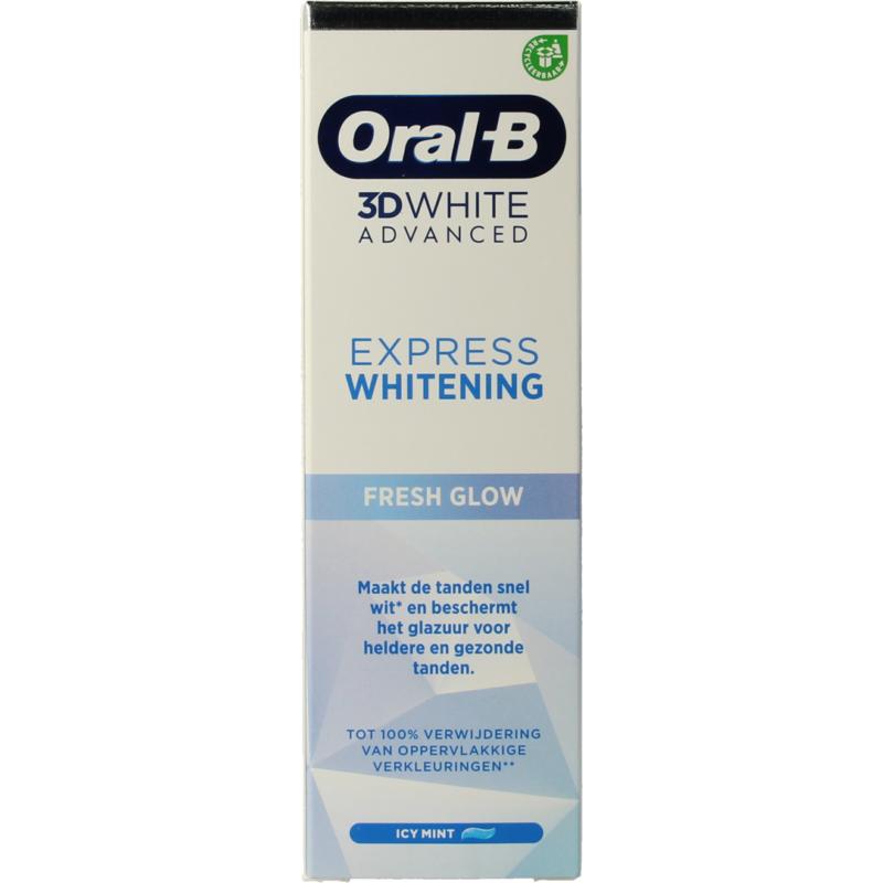 Oral B 3D white advanced expres fresh whitening tandpasta (75 ml)