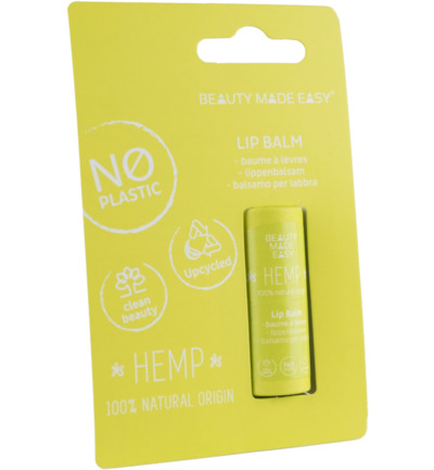 Beauty Made Easy Papertube lipbalm hemp (6 gr)