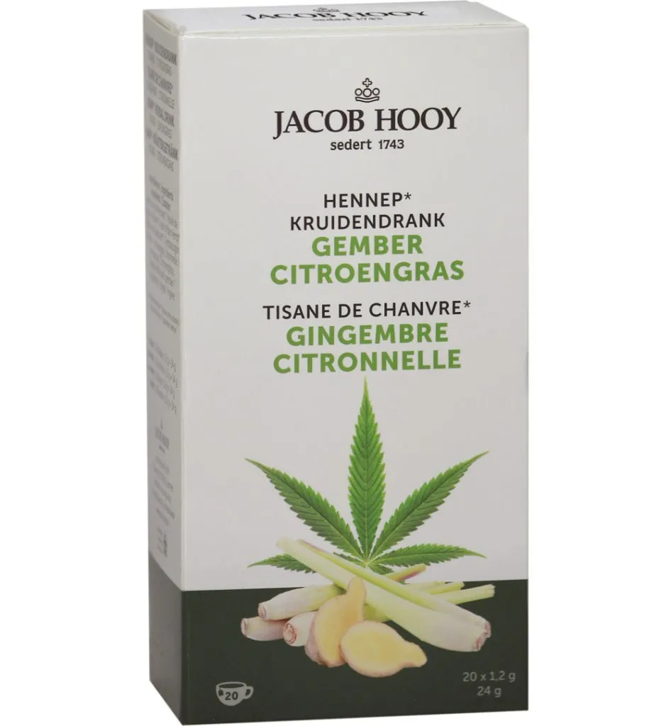 Jacob Hooy Hennep gember citroengras (20 stuks)