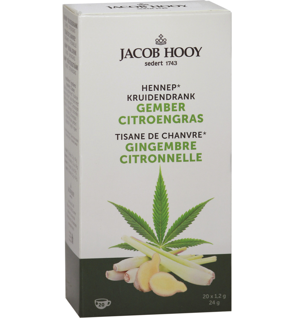 Jacob Hooy Hennep gember citroengras (20 stuks)