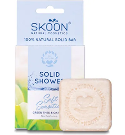 Skoon Solid shower soft & sensitive (90 gr)