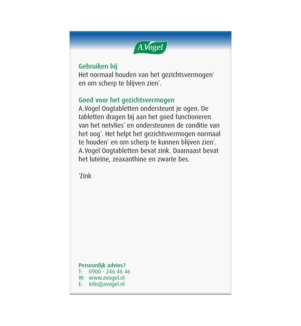 A.Vogel Oog (60 tabletten) - image 3
