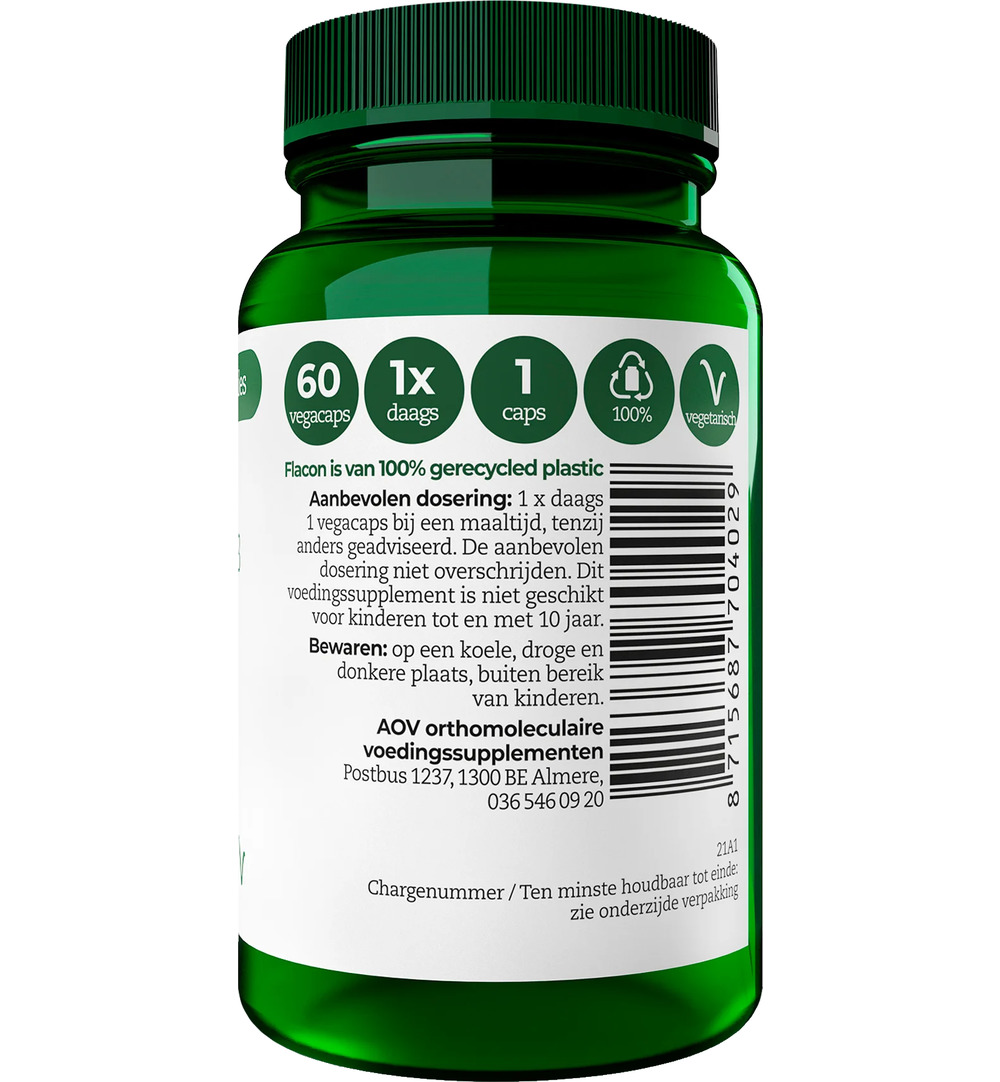 AOV 402 Vitamine D3 25mcg (60 vega capsules)