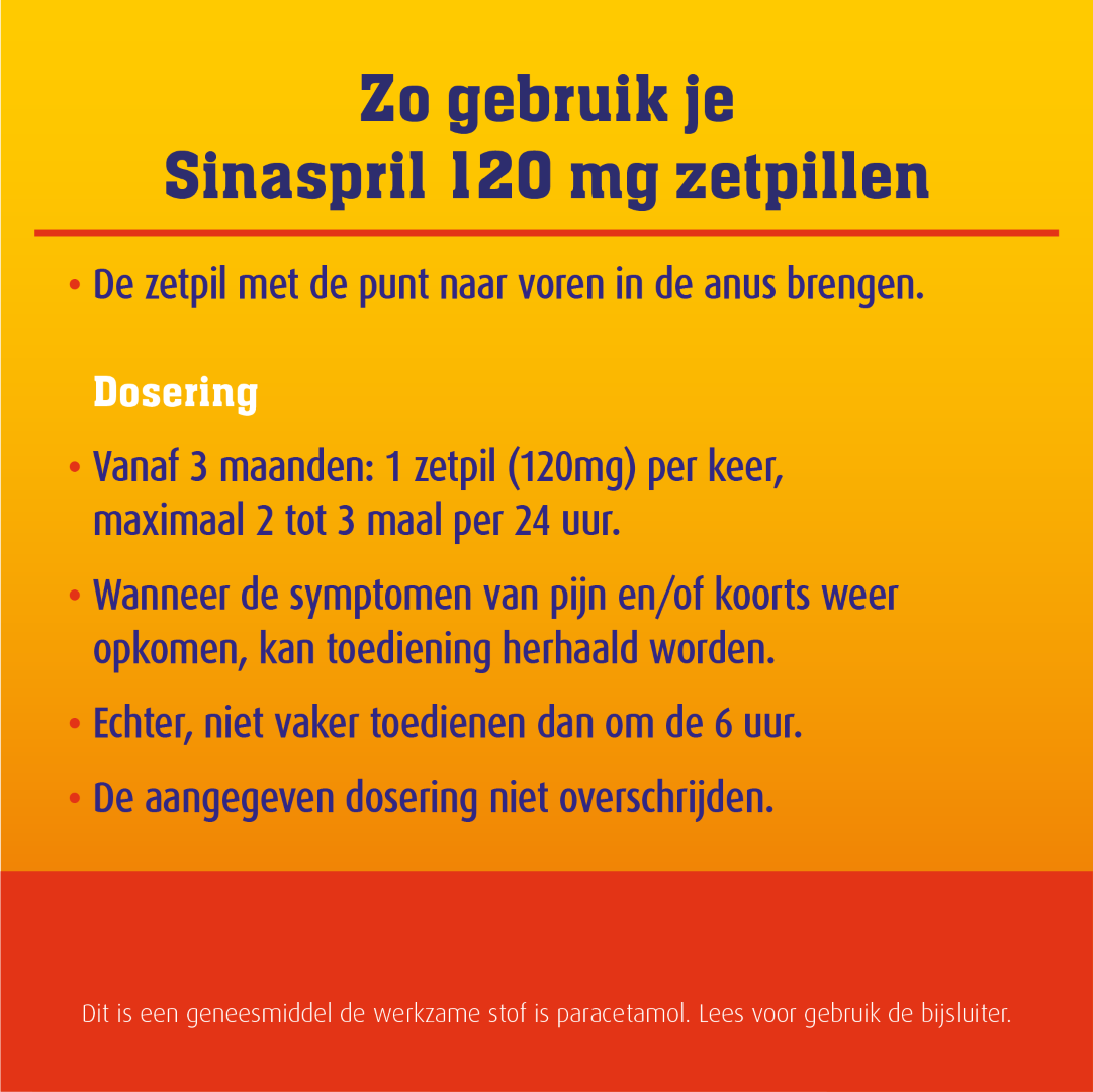 Sinaspril 120mg (10 zetpillen) - image 4