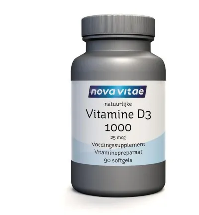 Nova Vitae Vitamine D3 1000/25mcg (90 softgels)