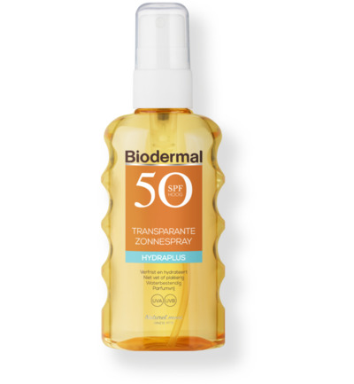 Biodermal Hydra plus transparante zonnespray SPF50 (175 ml)