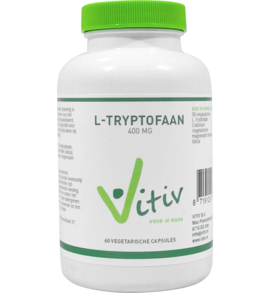 Vitiv L-tryptofaan (60 vega capsules)