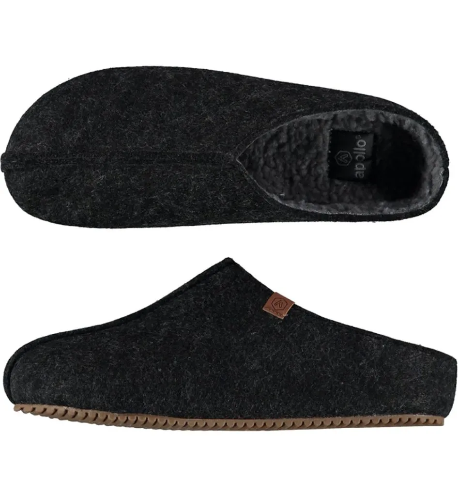 Apollo Zweedse slof antraciet maat 45/46 (1 paar)