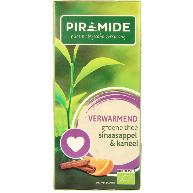 Piramide Verwarmendgroene Thee Sinaasa Ppel & Kaneel (20 stuks)