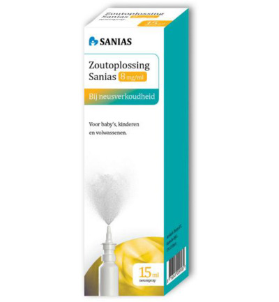 Sanias Zoutoplossing neusspray 8mg/ml (15 ml)