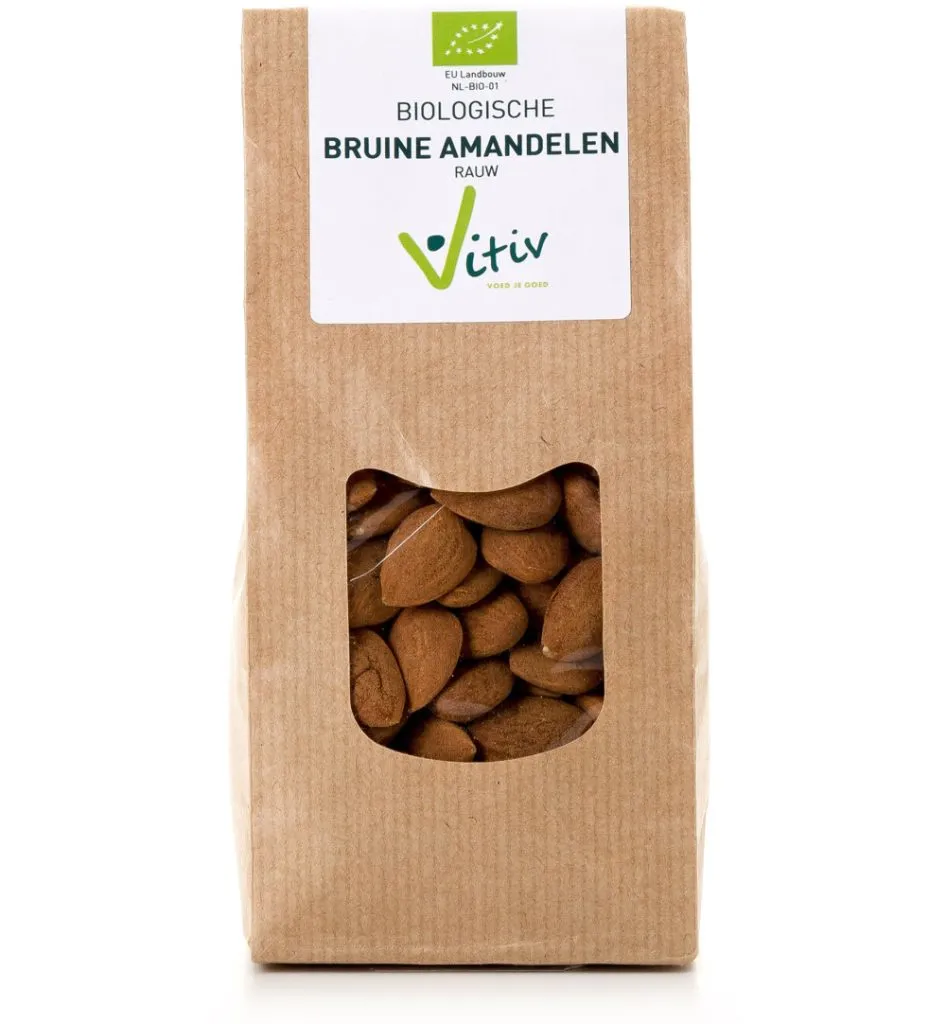 Vitiv Amandelen Met Vlies Bio (250 gr)