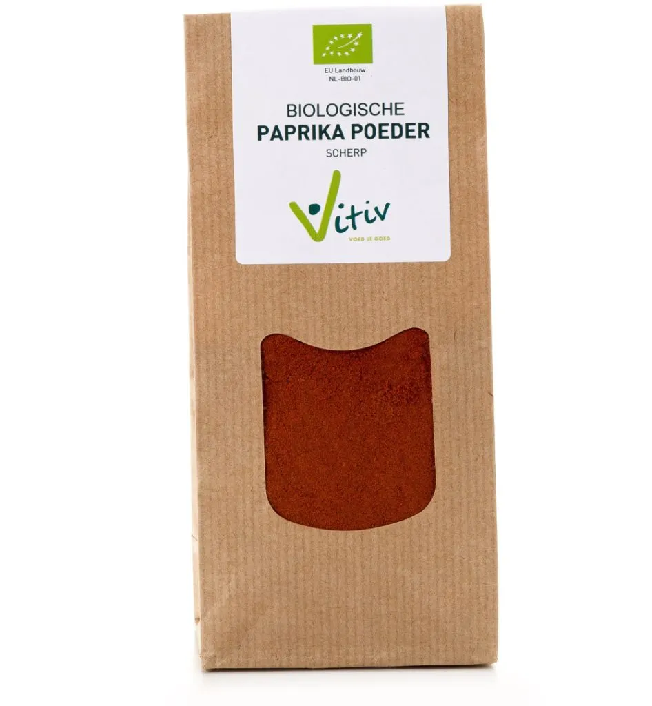Vitiv Paprika poeder scherp bio (50 gr)