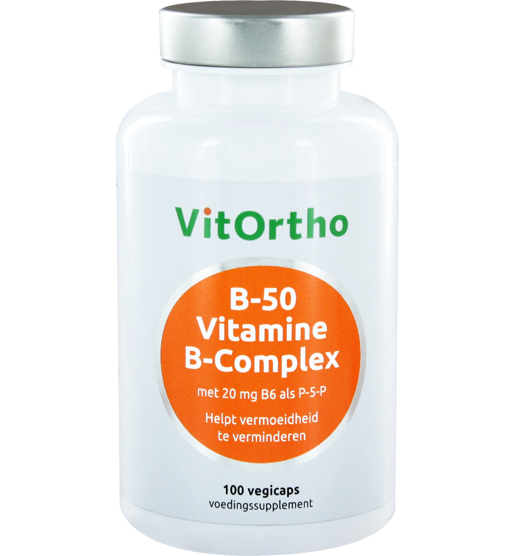 VitOrtho B-50 Vitamine B-complex (100 vega capsules)