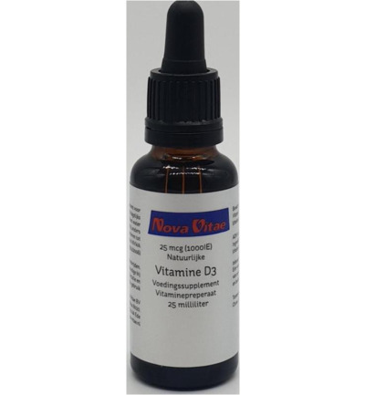 Nova Vitae Vitamine D3 1000IU druppel (25 ml)