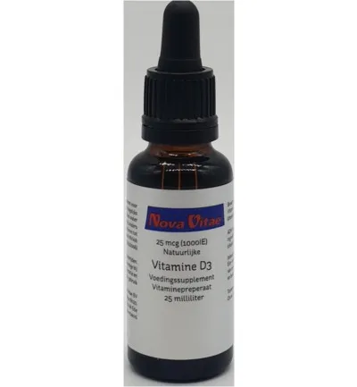 Nova Vitae Vitamine D3 1000IU druppel (25 ml)