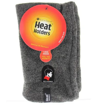 Heat Holders Mens neck warmer one size charcoal (1 stuk)