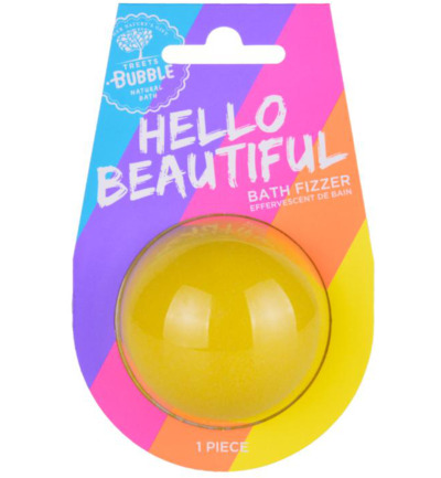 Treets Bubble Halve bruisbal hello beautiful (1 stuk)