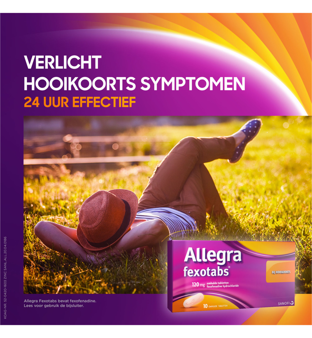 Allegra Fexotabs hooikoorts (10 tabletten)