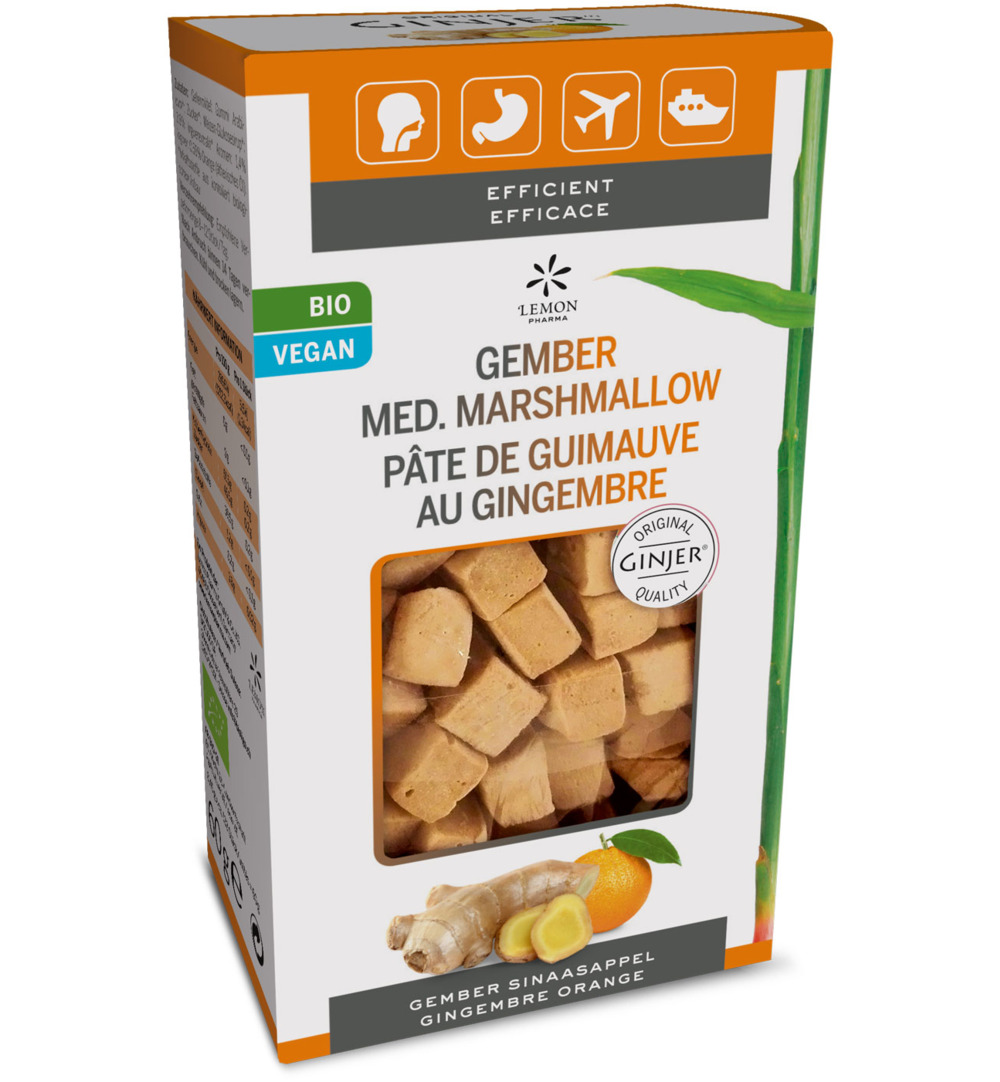 Lemon Pharma Ginjer original gember cubes bio (60 gr)