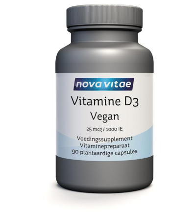 Nova Vitae Vitamine D3 1000Ie/25Mcg Vegan (90 vega capsules)