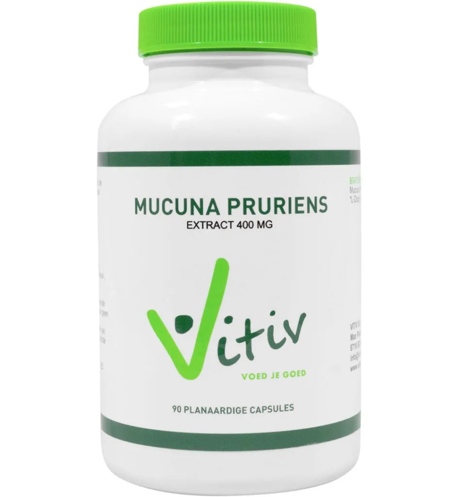 Vitiv Mucuna pruriens 400 mg 60 mg L-dopa (90 capsules)
