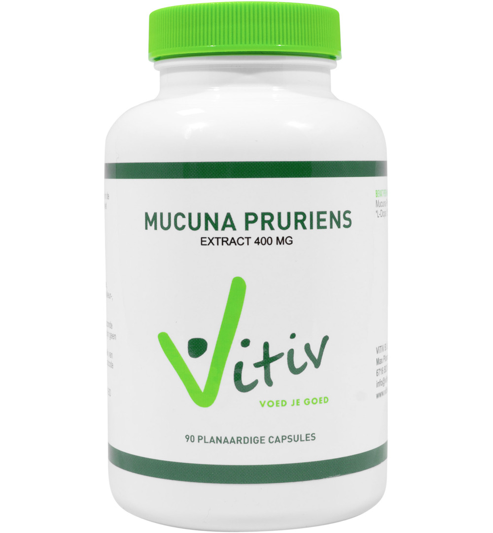 Vitiv Mucuna pruriens 400 mg 60 mg L-dopa (90 capsules)