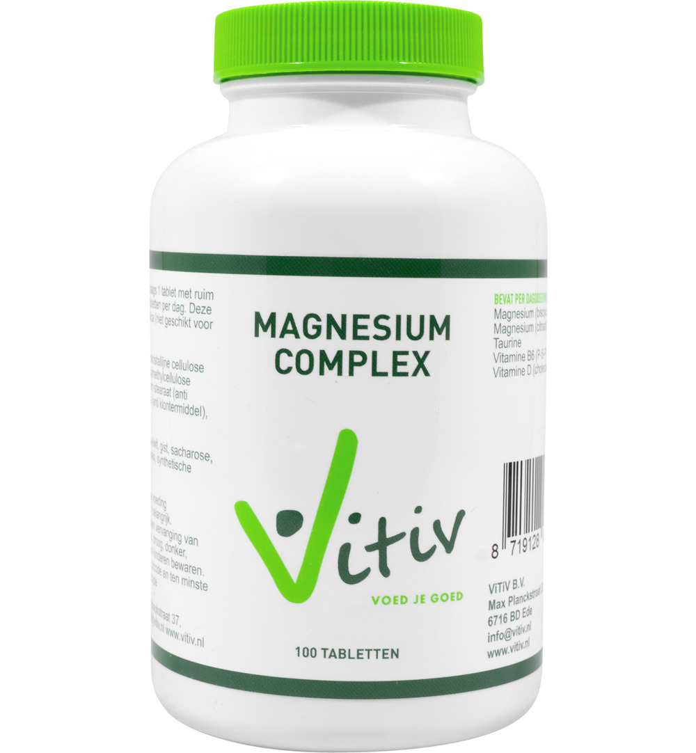 Vitiv Magnesium complex met taurine (100 tabletten)