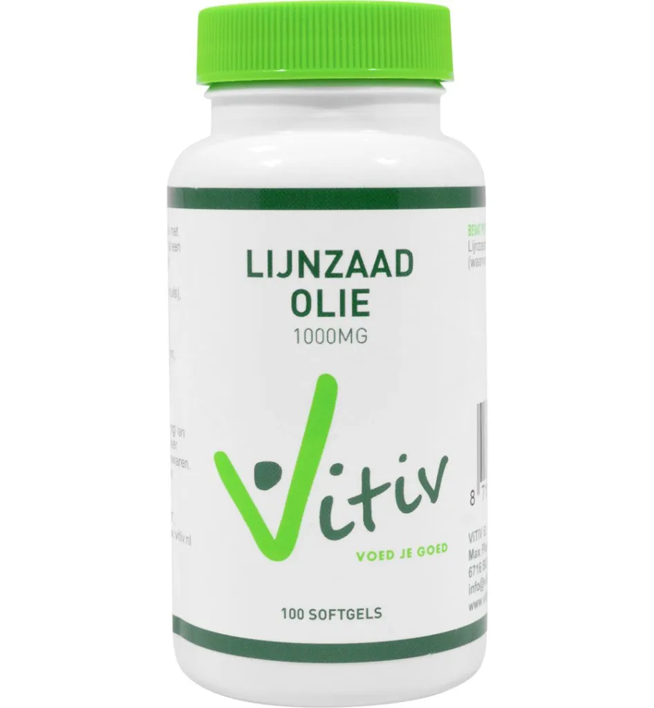 Vitiv Lijnzaadolie 1000Mg (100 softgels)