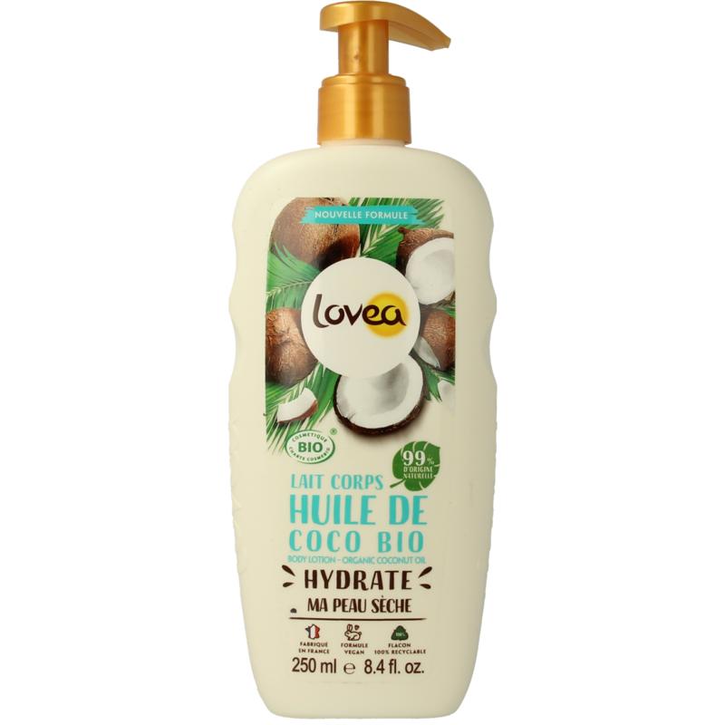 Lovea Bodylotion organic coconut oil for dry skin (250 ml)