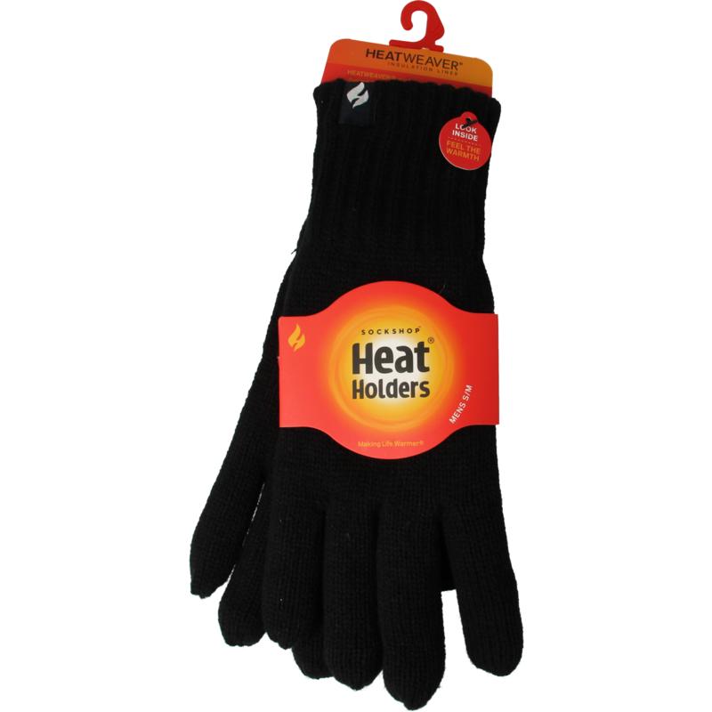 Heat Holders Mens cable gloves navy maat S/ M (1 paar)