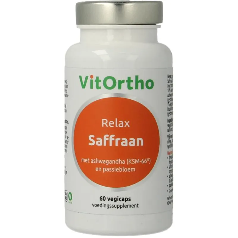 Vitortho Saffraan Relax (60 vega capsules)
