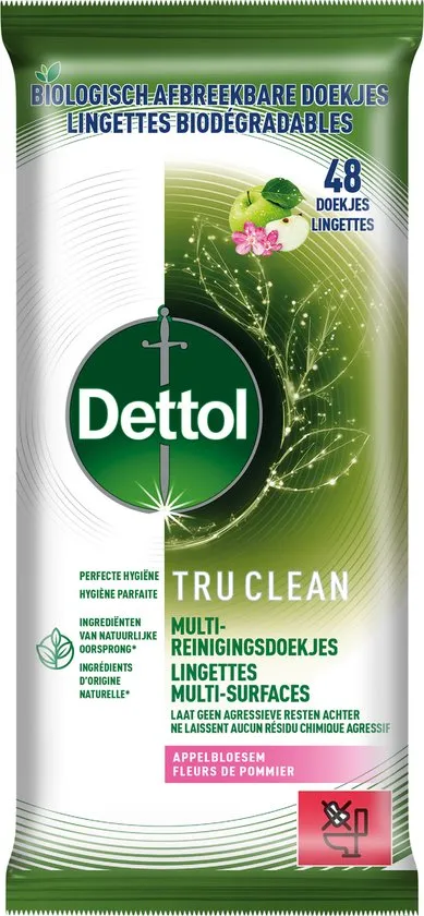 Dettol Doekjes Appelbloesem (48 stuks)