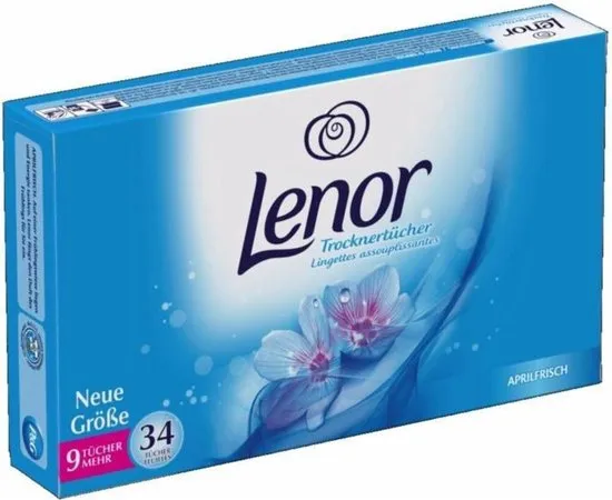 Lenor Droogtrommeldoekjes April Fresh (34 stuks)