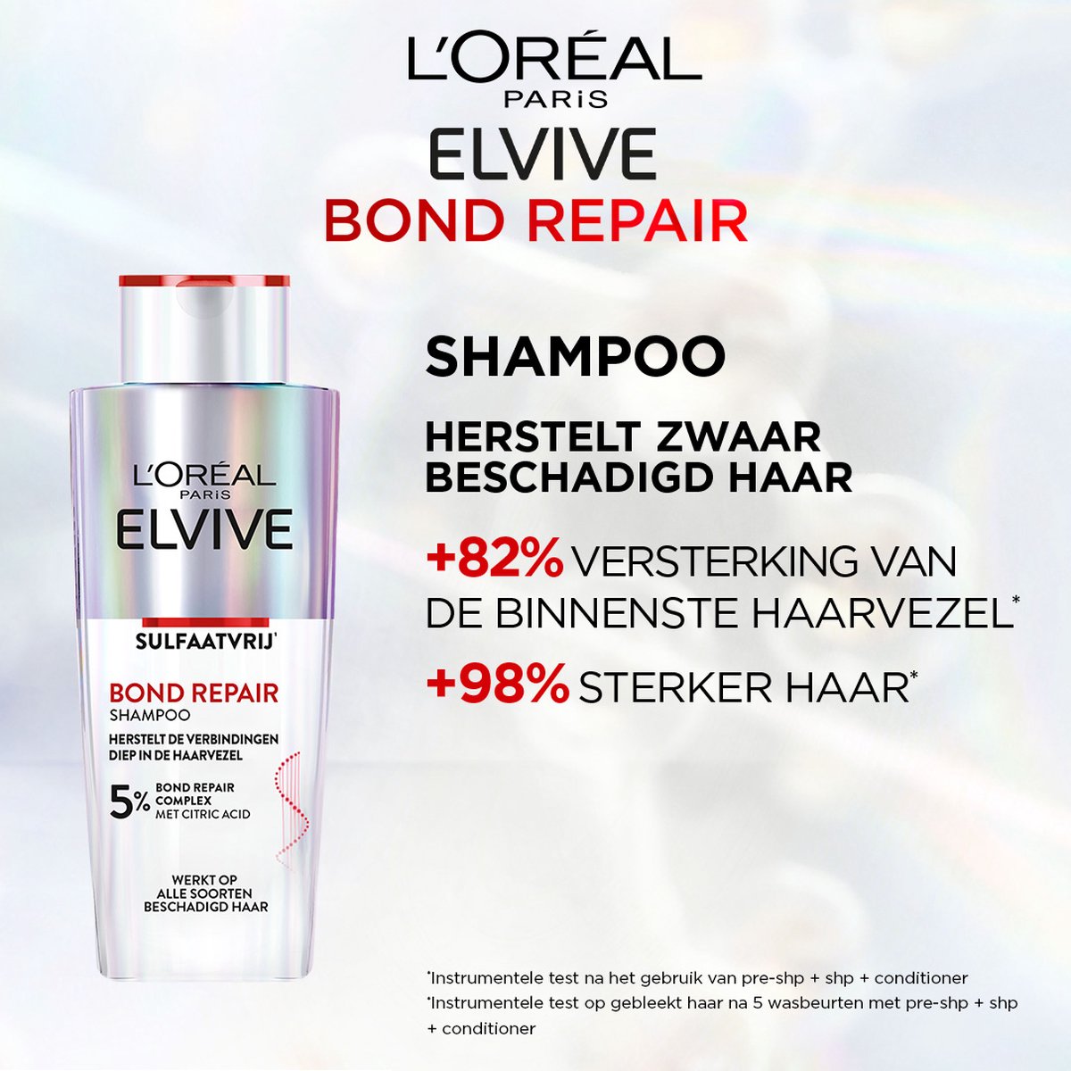 L'Oréal Elvive Bond Repair Sulfaatvrij Shampoo (200 ml)