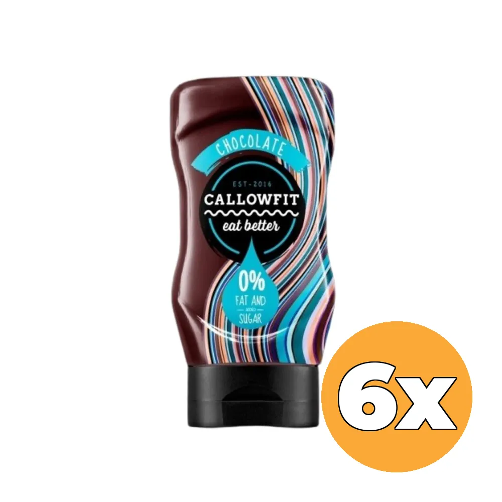 6x Callowfit Chocolate Sauce (300 ml)