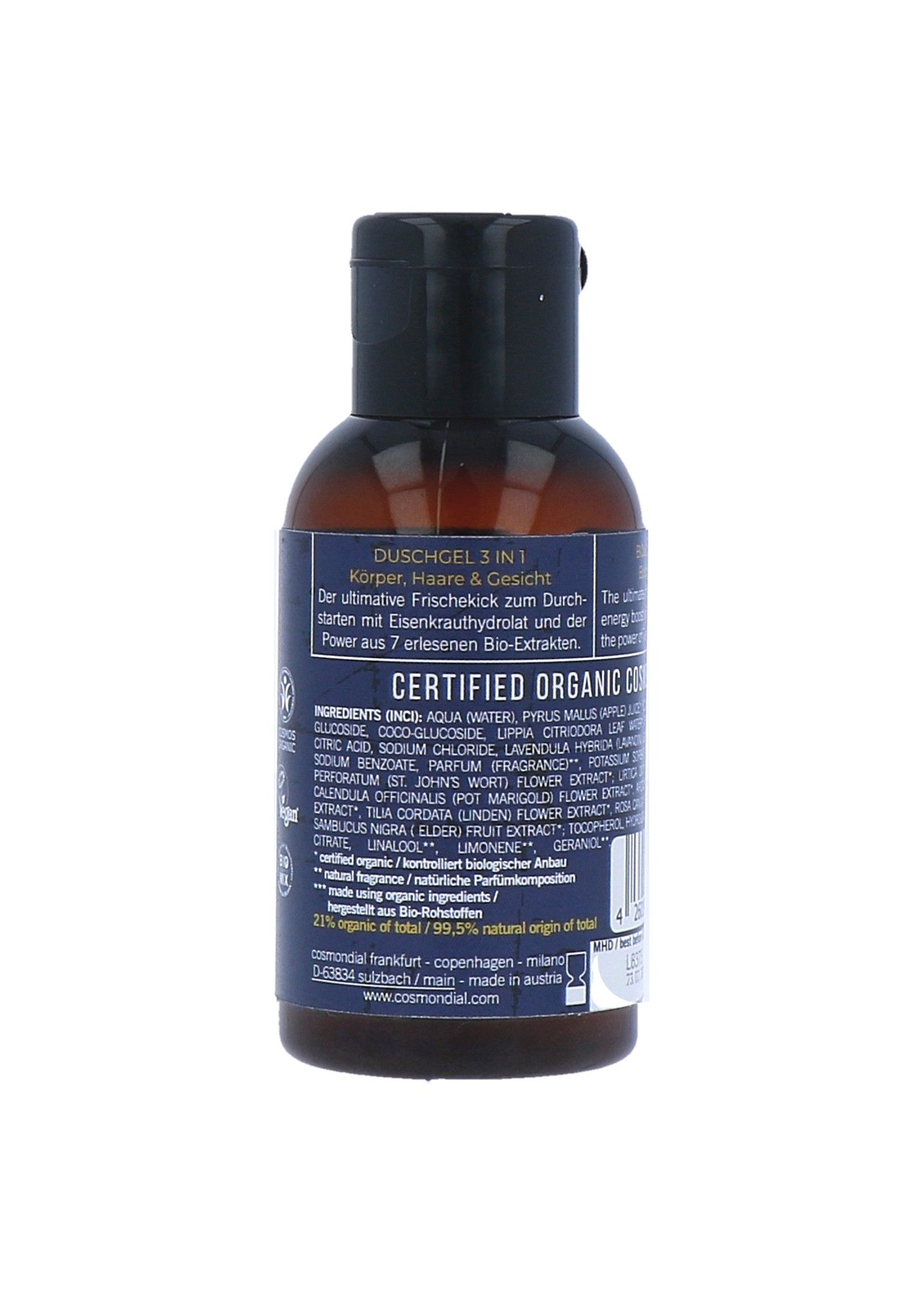 Benecos For Men Only 3-in-1 Body Wash Mini (50 ml) - image 2