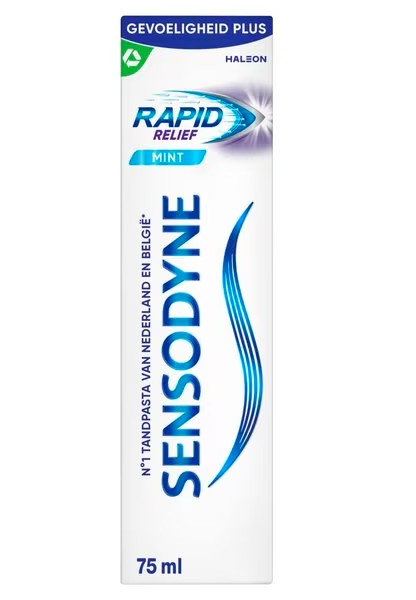 Sensodyne Rapid Relief Mint Tandpasta voor Gevoelige Tanden (75 ml)