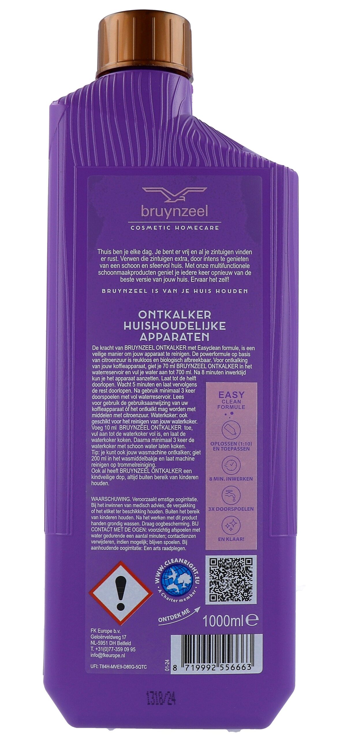 Bruynzeel Ontkalker Huishoudelijke Apparaten Power Formule Citroenzuur (1000 ml)