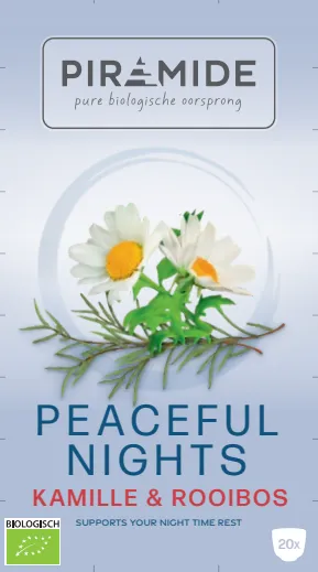 Piramide Peaceful Nights Kamille & Rooibos Biologische Thee (20 zakjes)