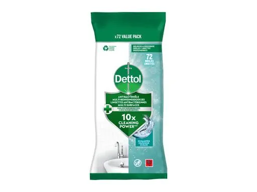Dettol Reinigingsdoekjes Antibacterieel Oceanfris (72 stuks)