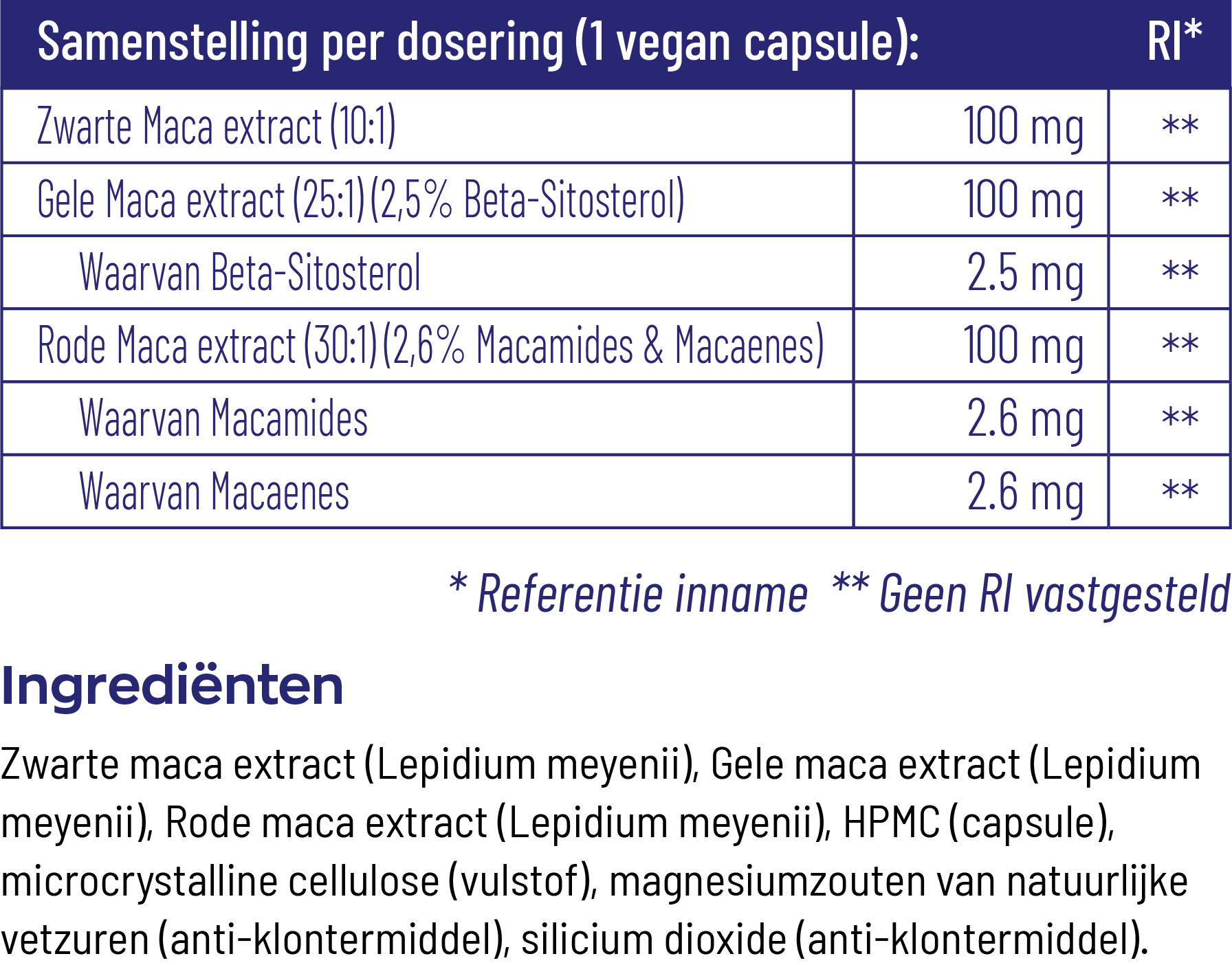 Vitakruid Maca Complex (90 vega capsules) - image 3