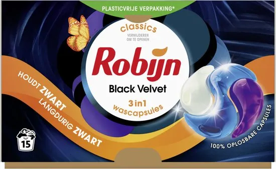 Robijn Wascapsules Black Velvet (15 stuks)