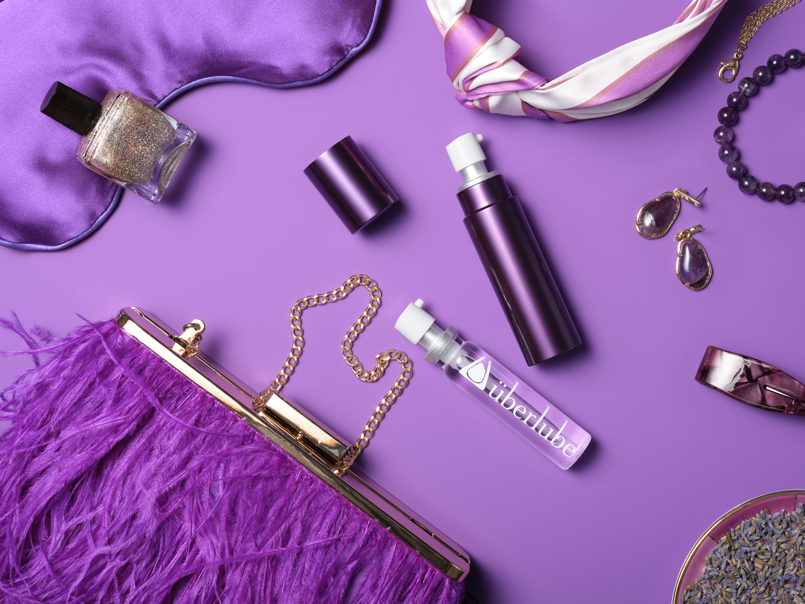 Uberlube Glijmiddel Siliconen - Good-To-Go Paars Aubergine (15 ml)