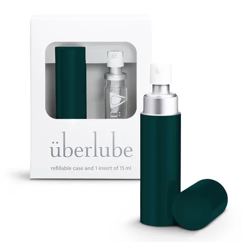 Uberlube Glijmiddel Siliconen - Good-To-Gogroen Velvet Chaise (15 ml)