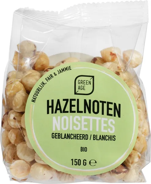 Greenage Hazelnoten Geblancheerd (150 gr)