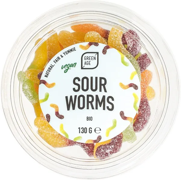 GreenAge Sourworms (130 gr)