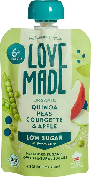 Lovemade Knijpzakje Quinoa Erwt (100 gr)
