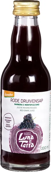 Luna E Terra Druivensap Rood (200 ml)