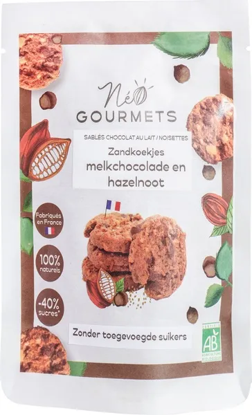 Neogourmets Zandkoek Chocolade Hazelnoot (100 gr)